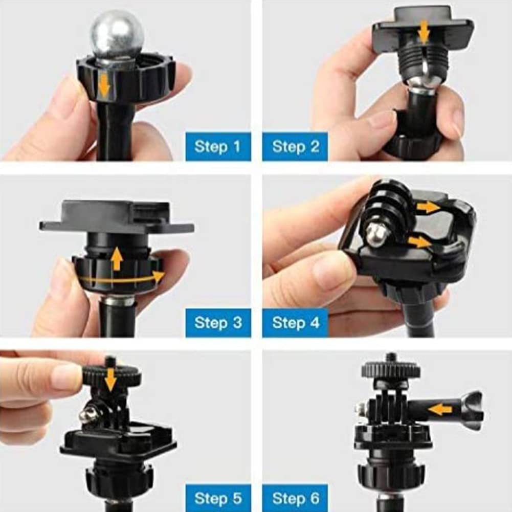 Faderr Supporto per Webcam, Braccio Flessibile a Collo di Cigno con Morsetto per Fotocamera, Compatibile con Logitech C920s, C930e, C930, C920, C922x, C922, Brio 4K, C925e, C615 (Nero)
