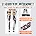 VEVOR Drywall Stilts, 24''-40'' Adjustable Aluminum Tool Stilts with Protective Knee Pads, Durable and Non-Slip Work Stilts for Sheetrock Painting, Walking, Taping, Black