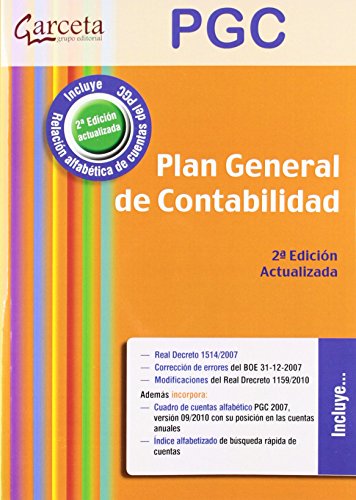 Plan General de Contabilidad 2ª edicion (Reglamentos (garceta)) de Ministerio de Economía y Hacienda (10 sep 2012) Tapa blanda