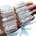 Raw Natural Rock Crystal Quartz Point Beads 15 inches Strand Rough Clear Quartz Pointed 20mm to 40mm Top Drilled