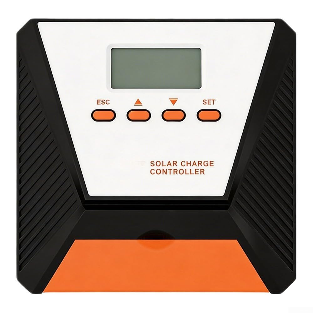 Regolatore di carica solare MPPT 30 A 12 V/24 V rilevamento automatico LCD | Rilevamento automatico 12 V/24 V, rilevamento >99%, monitor LCD, ABS + alluminio, struttura compatta