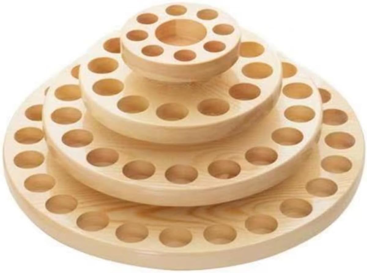 4層回転式エッセンシャルオイル収納ボックス 大容量木製アロマセラピーオイルラック 多機能化粧品 香水収納ラック 家庭用化粧台 浴室