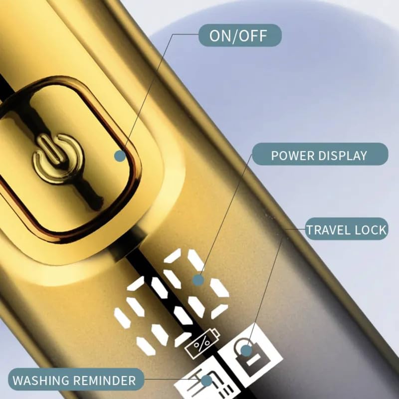 Image of Hatteker HT-667 Digital Display Pro Li Outliner Cordless T Blade Trimmer Professional 0.1 Gaped Outlining For Barbers 0.1Mm Balding Shape up IPX7 Waterproof Powerful Rotary Motor 180 Min Runtime