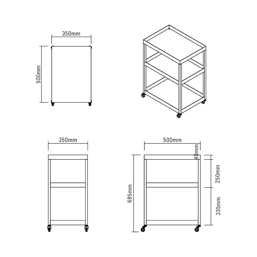 Amazon｜ideaco (イデアコ) ワゴン 組立不要 日本製 弛まない
