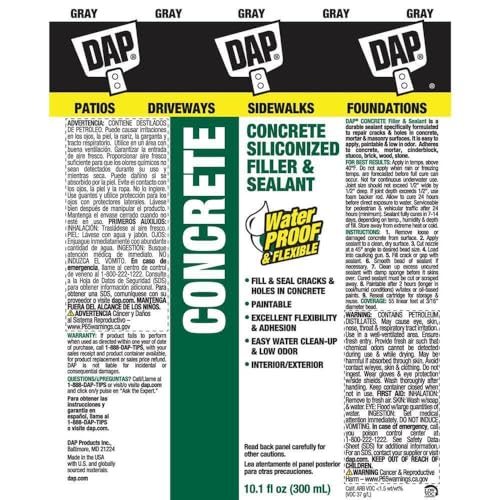 Image of DAP 18096 10.1 oz, Gray Concrete & Mortar Filler & Sealant