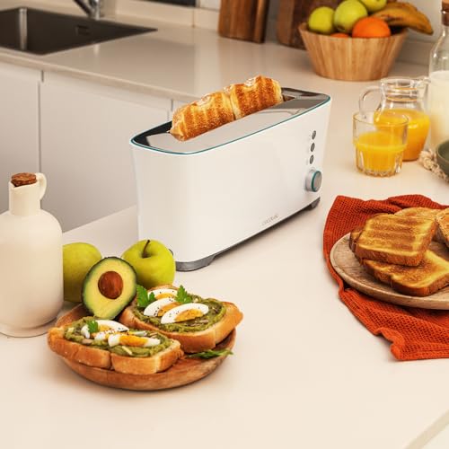 Cecotec Grille pain Toast&Taste Extra W de puissance Double fente pour pains épais Système d'auto centrage 7 Positions de grillage Éjection automatique Bac à miettes - vue 4