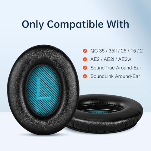 image for Aurivor Replacement Ear-Pads for Bose QuietComfort QC 35 (ii) 25 15 2 