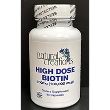 High Dose Biotin 100mg 100,000mcg
