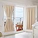 NICETOWN Door Curtain Window Panel - Thermal Insulated Room Darkening Window Treatment French/Sliding/Patio Door Blind Drapery for Privacy (One Panel, 54