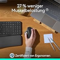 Logitech MX Ergo S Advanced kabellose Trackball-Maus (Graphit) – Ansicht 4