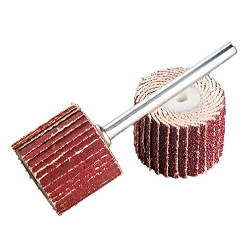 BomDog Mola, 10 Pezzi Di Tela Smeriglio 240# Carta Vetrata Abrasiva 10 Mm Spazzole Lamellari per Disco per la Lavorazione Del Legno con 1 Mandrino