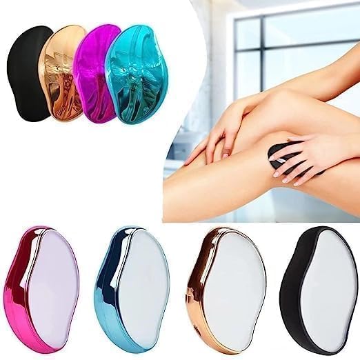 Image of Crystal Painless Reusable Washable Hair Eraser Epilator for Arms Legs Back & Body (Multicolor)