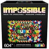 Rubik's Cube   Puzzle Rubiks Cube Impossible 604 Pièces   Boite avec Jeu Casse Tête Adulte Et Enfant   Puzzle Lenticulaire Résolution Problème   Poster Modèle Inclus   Jeu Enfant 14 Ans Et +