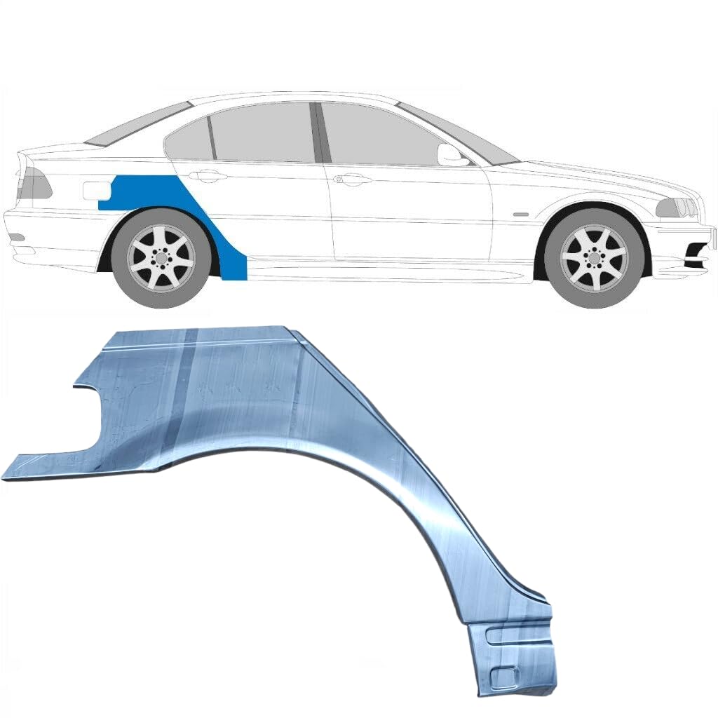 Reparaturblech Kotflügel hinten für BMW 3 E46 1998-2006 / Rechts