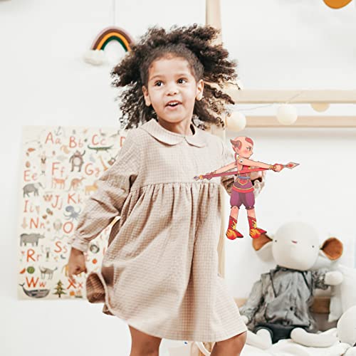 Veemoon Perfect Works Of Art Shadow Hand Puppets Chinese Traditional Shadow Play Doll Shadow Puppet With Operating Lever Finger Puppets For Diy Kids Talking Story B #TOP4