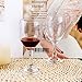 BTGLLAS HEIGHT 5.6 Inches 120ML 4 Ounce - Set of 12 Classic Red Small Wine Glasses Durable Clear White Lead-free Glass Cup For Party (Glass, 12Pcs4OZ)