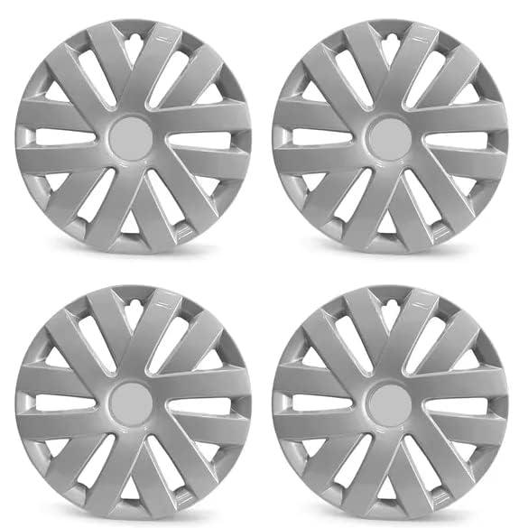 Car Wheel Cover | Wheel Cap | Car Available Model Polo | Silver Wheel Cover | Car Wheel Size 15 Inch Press Fitting Rims (Set of 4 Pieces) Polo 15-image-26