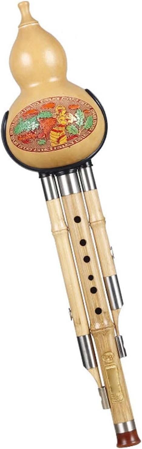 伝統楽器 フルシ 手作り Hulusi プロ仕様 演奏タイプ 初心者 大人 9 穴 C キー B フラット(Type 5)