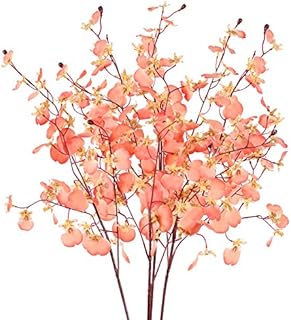 XHXSTORE 4Pcs Artificial Orchid Silk Flowers Fake Flowers Bouquet Fake Dancing Lady Orchids Faux Butterfly Orchid For DIY Home Garden Party Office Table Bedroom Wedding Grave Decor