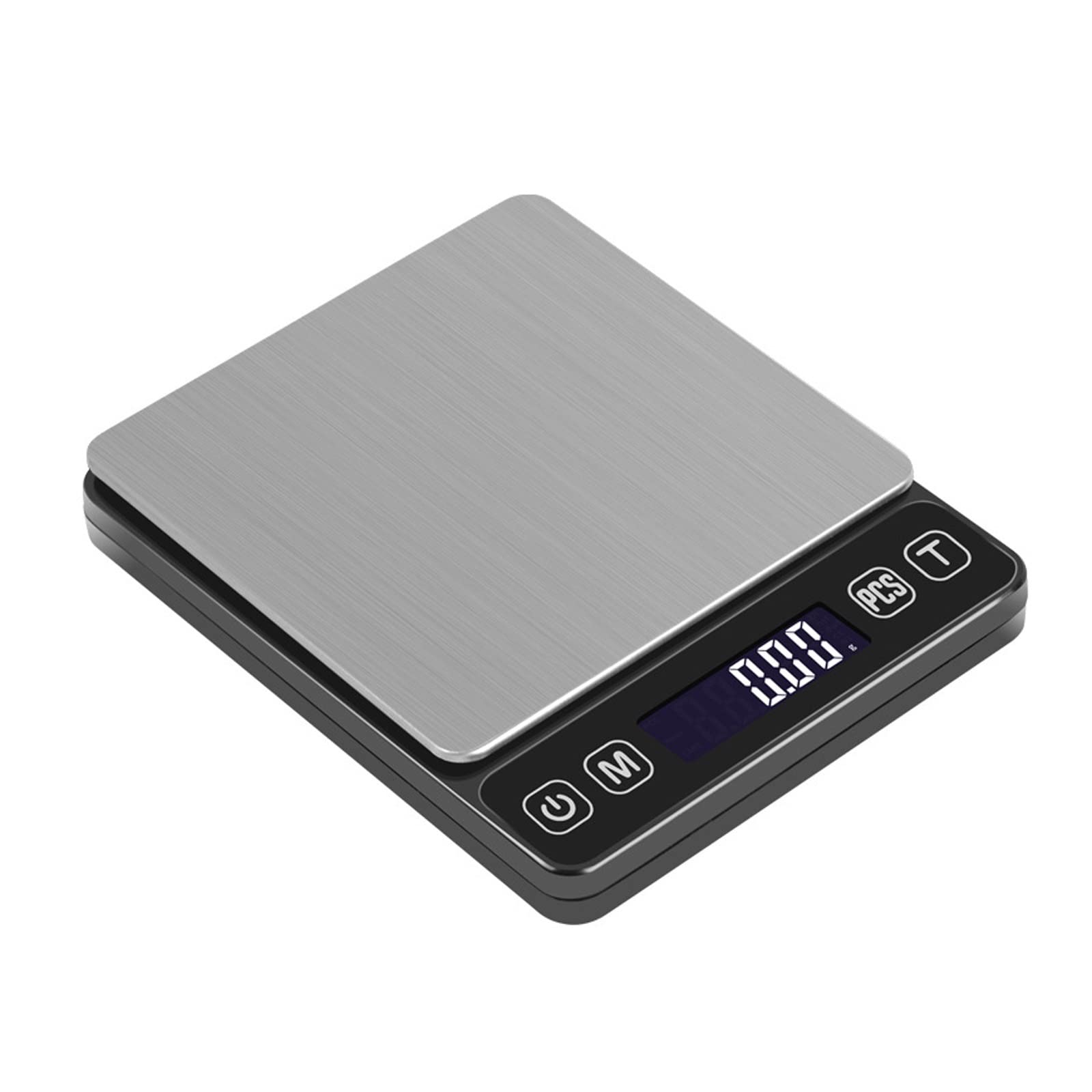 Báscula de cocina digital, báscula digital de cocina de alimentos de acero inoxidable, pantalla LCD grande, apagado automático, función de tara, báscula de cocina mini báscula electrónica ( Size : 500
