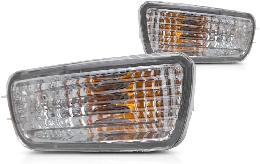 For 2001-2004 Toyota Tacoma Pair Driver and Passenger Side Turn Signal Light With Bulbs Included DOT Certified TO2530140 TO2531140 | 81520-04080 81510-04080