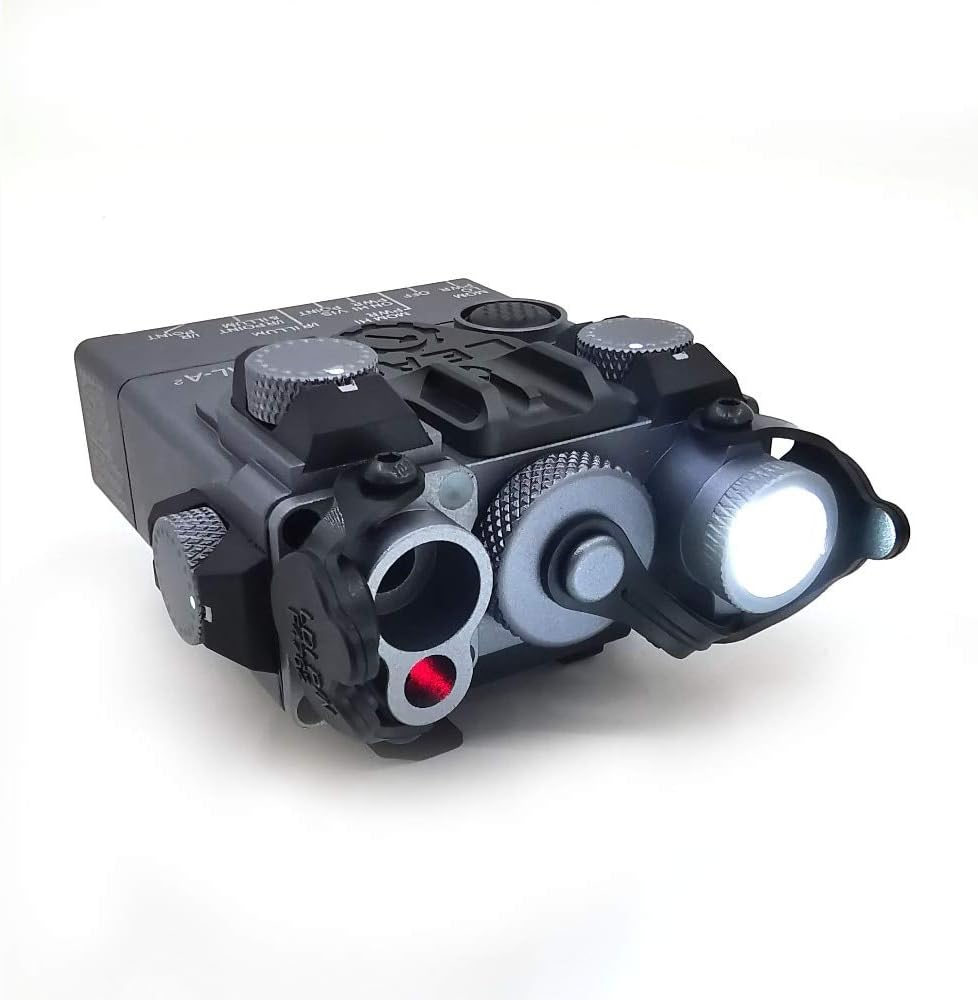 Haowenzhen AN/PEQ-15A DBAL-A2 LED White Light + Lenses with Remote Switch Tactical Hunting Battery Box