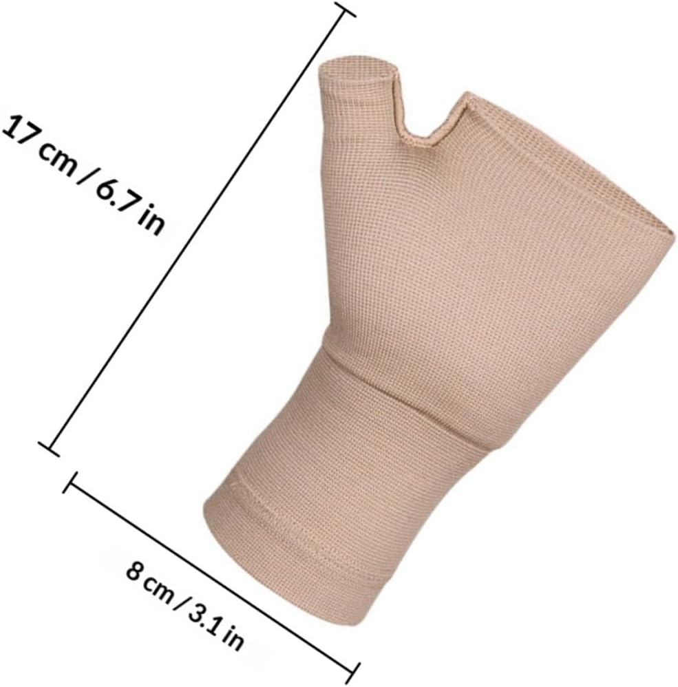 BESTonZON Arthritis Compression Gloves Fingerless Elastic Hand Gloves for Color Xl for Sports and Daily Use