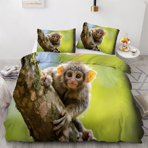 Housse de couette 200x200 singe lit double en microfibre douce facile à laver