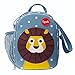 3 Sprouts Insulated Lunch Bag for Kids - Reusable Tote with Shoulder Strap, Handle and Pockets, Lion