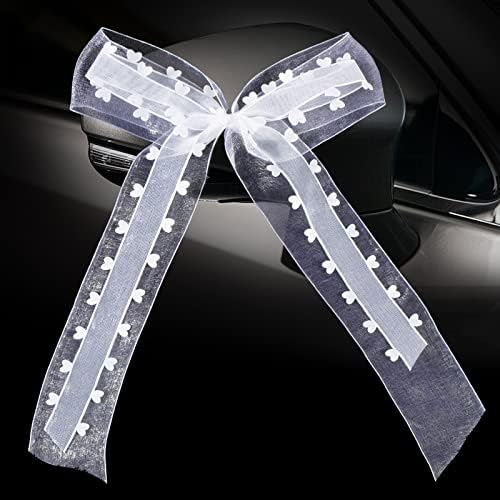 Yueser 50 Pièces Noeuds Pour Décoration De Voiture De Mariage - Rubans, Nœuds Avec Cœurs, Ruban Papillon Pour Fête, Cheveux, Bouquet