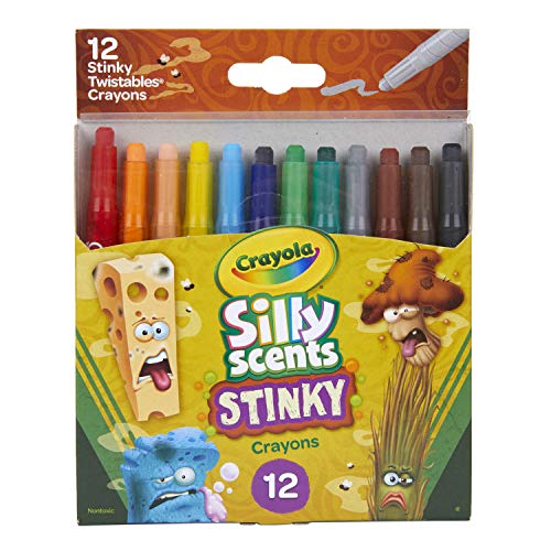 Crayola Silly Scents Mini Twistables, Stinky Scented Crayons, 12 Count - Thumbnail 2
