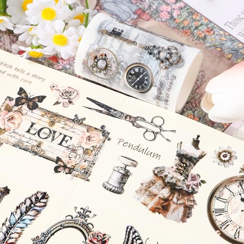 Cinta de PET vintage para diseñar álbumes sin arrugar el papel 7