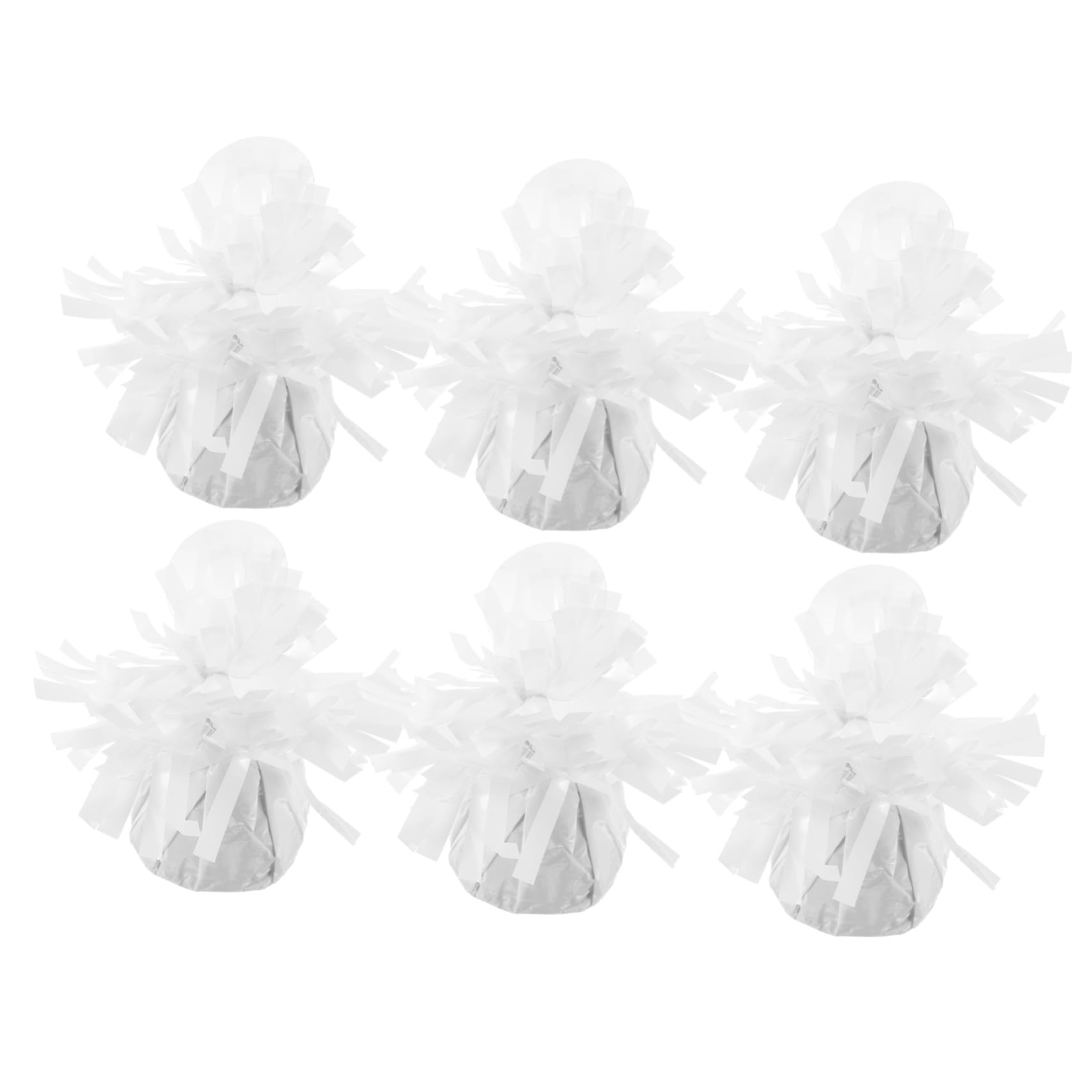 Pesi per Palloncini Pendenti 6 Pezzi Bianco, Accessorio