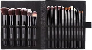 Makeup Tool Set, Black Powder Brush, 18 Piece...