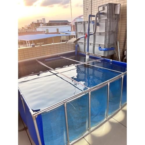 Tanque de agua para acuicultura portátil con desagüe integrado 3