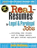 Real-Resumes for Legal & Paralegal Jobs