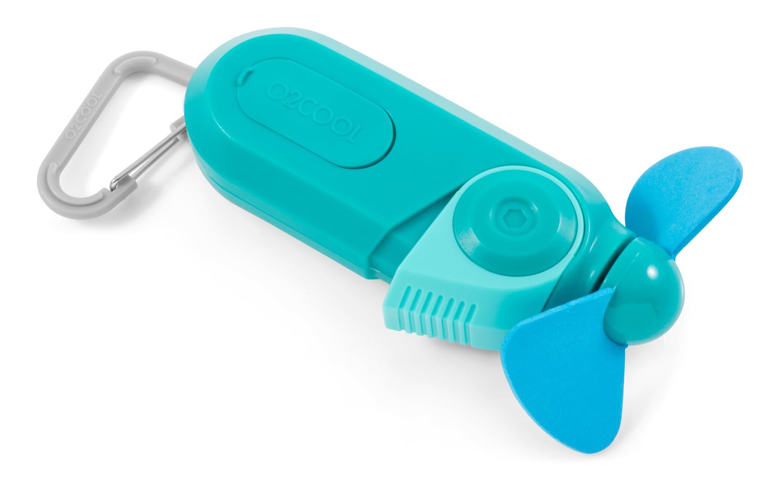 O2COOL Sport Carabiner Misting Fan, Teal