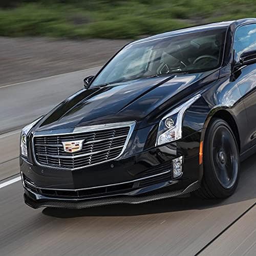 PU/699/PCF Carbon Fiber Print JDM Front Bumper Body Kit Splitter Lip 3PCS Compaitble with 2015-2018 ATS