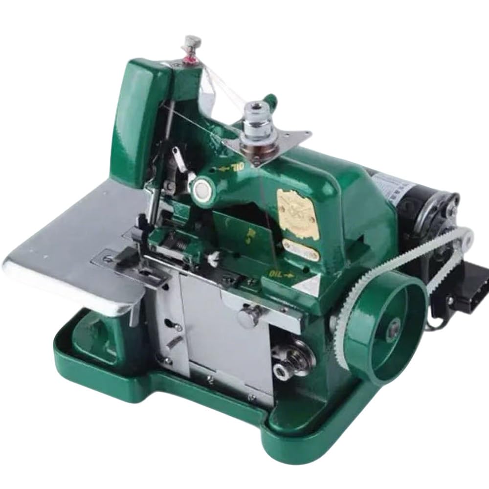 ShaiVrissian Heavy Duty Overlock Machine,Industrial Overlock Serger Machine,3000 Stitches per Minute,Adjustable Overlock Width 3.0-4.0mm,For Denim,Canvas,Upholstery,Hemming Sewing Green