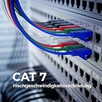 deleyCON 0,25m Flaches CAT7 Netzwerkkabel 10 Gbit/s, 5 Stück - Bunt – Ansicht 5