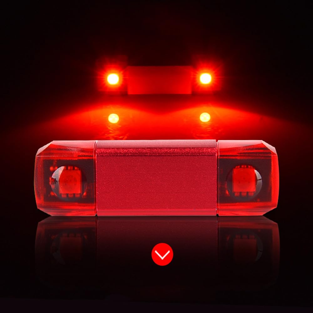 Luces traseras para Bicicleta con Carga USB, Luces para Bicicleta, Luces de Advertencia traseras para Bicicleta, Accesorios para Bicicleta