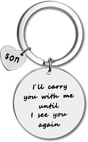Baipilu Son Memorial Gifts Loss Memorial Keychain Gift Sympa