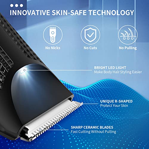 Body Hair Trimmer For Men, Ball Shaver & Body Groomer For Men, Electric Pubic Hair & Groin Trimmer, Men's Grooming Kit & Ball Trimmer #TOP3
