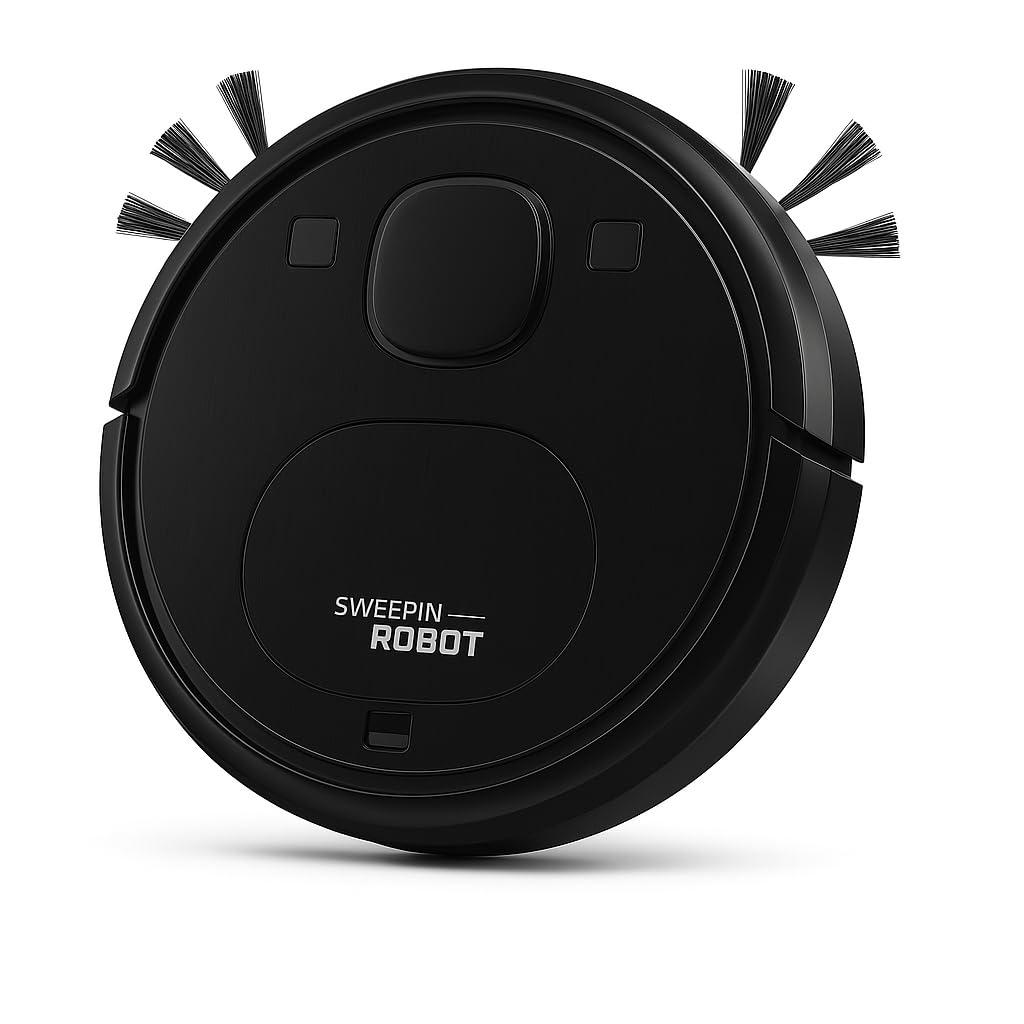 Aspirateur robot pour sols durs ultra plat avec capteurs anti-collision
