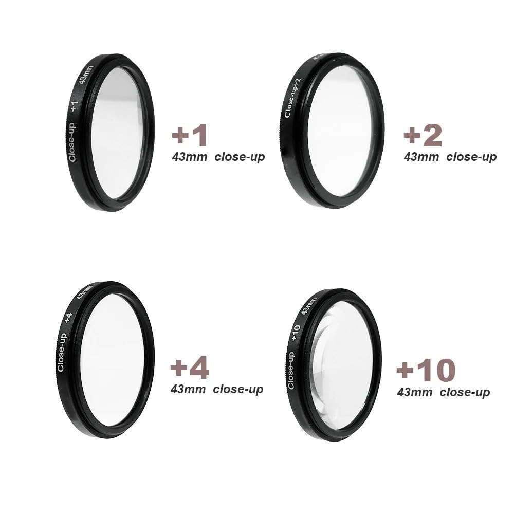 Makro-Nahlinsen-Filter-Set + 1 + 2 + 4 + 10 Filter