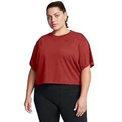 Under Armour Womens Boxy Crop Logo Short Sleeve T Shirt
