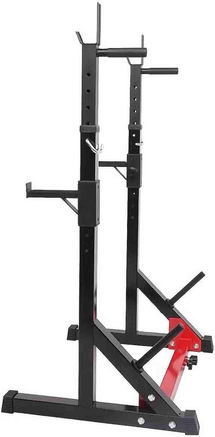 Large Adjustable Squat Rack Barbell Free Bench Press Squat Rack Barbell Stand-Supporting Weight Training Strength Training Fitness Equipment Split Typ