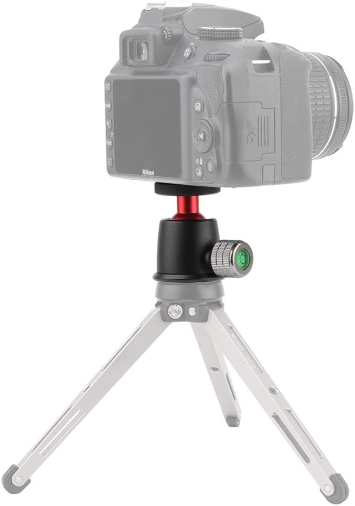 AFVO Professional Tripod Ball Head with 1/4 Screw, Base and Ballhead 360° Pan 90° Tilt, Weight Capacity 3KG/6.6lbs : Electronics