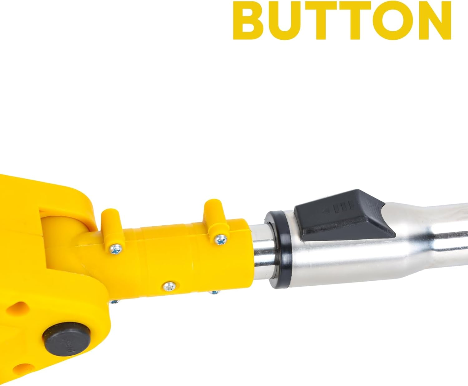 2-in-1 Cordless Pole Saw & Mini Chainsaw, 21V 1.5Ah Battery Powered 6 Inch Brushless Electric Rotatable Pole Saw, 5.9 Feet MAX Reach Chain Saw for Tree Pruning Yellow