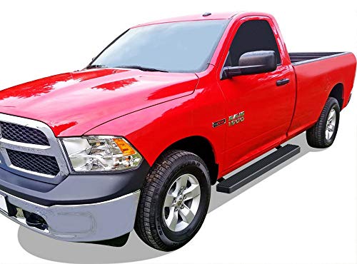 Aps Iboard (Black Powder Coated 5 Inches) Running Boards Nerf Bars Side Steps Step Rails Compatible With Ram 1500 2009-2018 Regular Cab & Ram 2500 3500 2010-2023 #TOP5